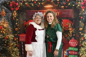 mrs claus and elf