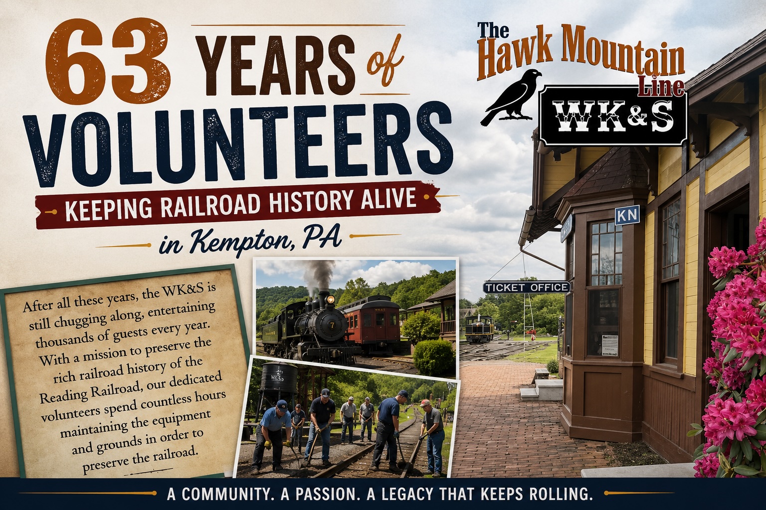 63 years of volunteers, preserving railroad history